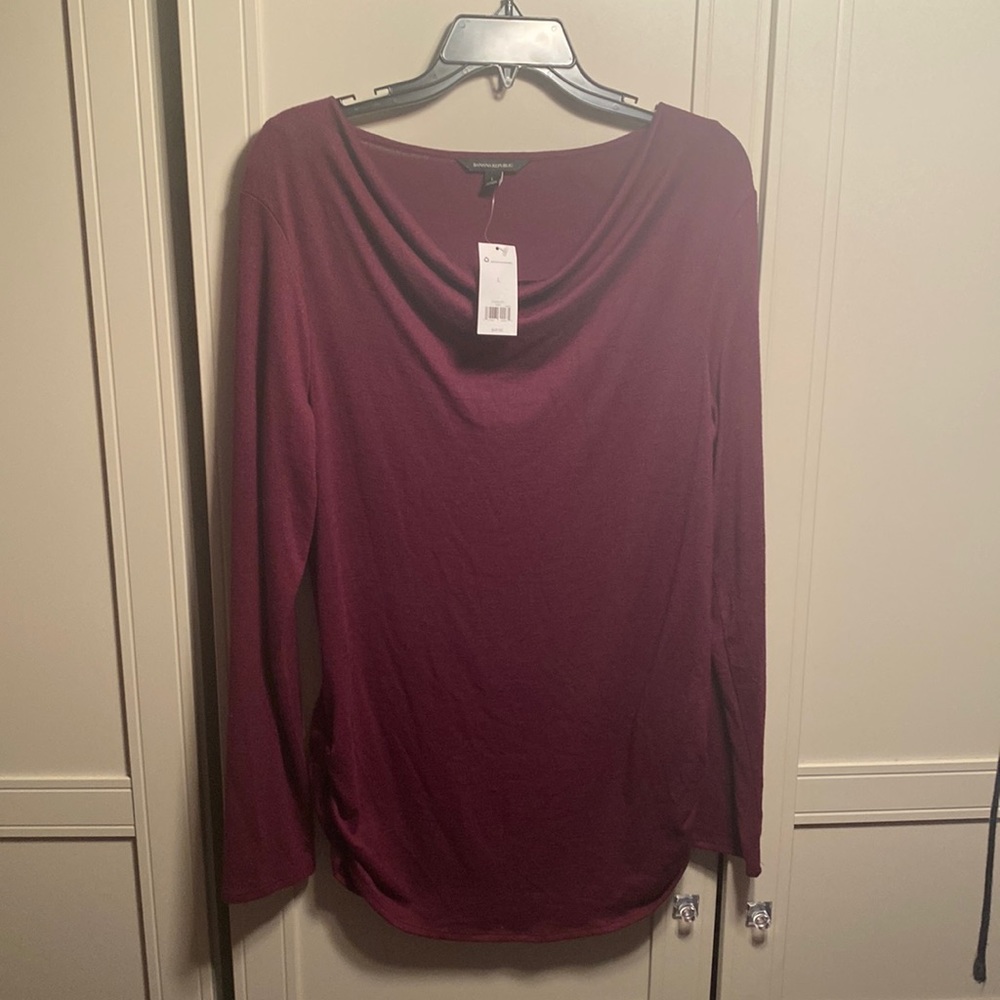 Long sleeve cowl neck sweater